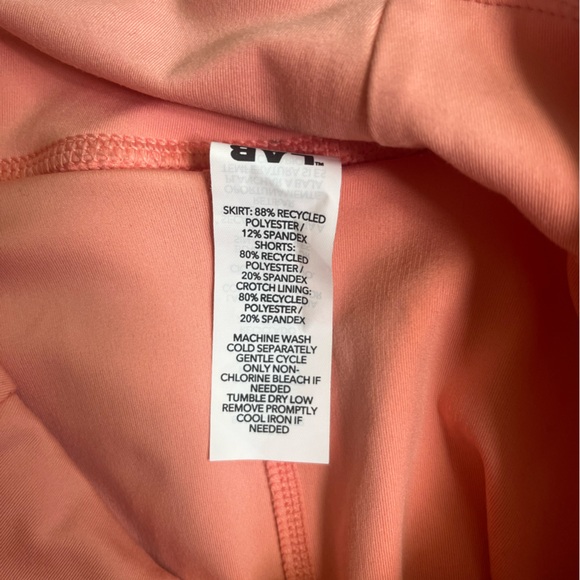 JoyLab Orange Mini Skater Skirt with Ruffled Tiers - Picture 8 of 8